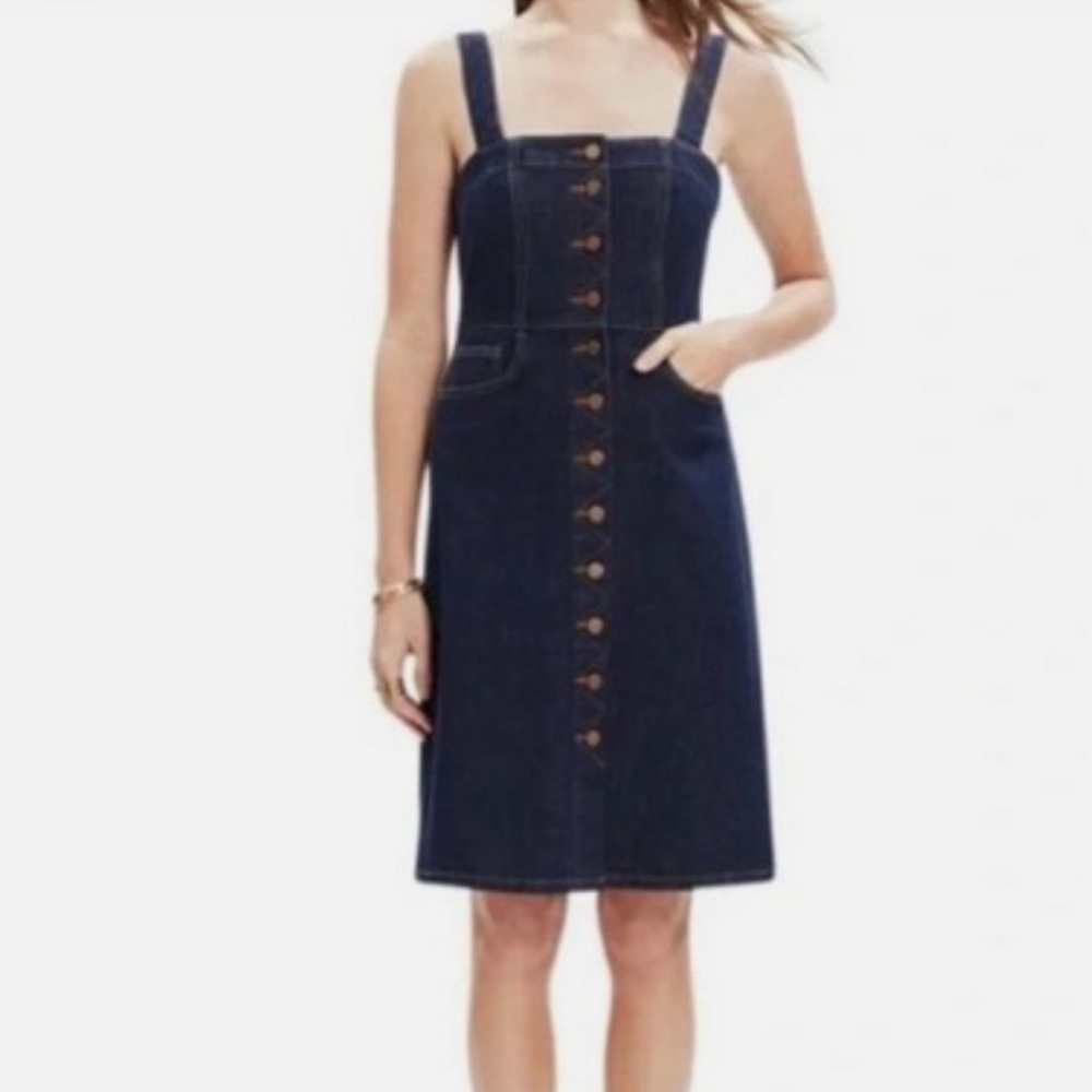 Madewell Dark Blue Denim Dress